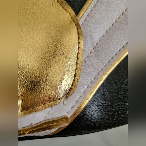 Vintage 90s Playboy Black White Gold Mini Tote Bag 9 x 7 - Picture 9 of 16